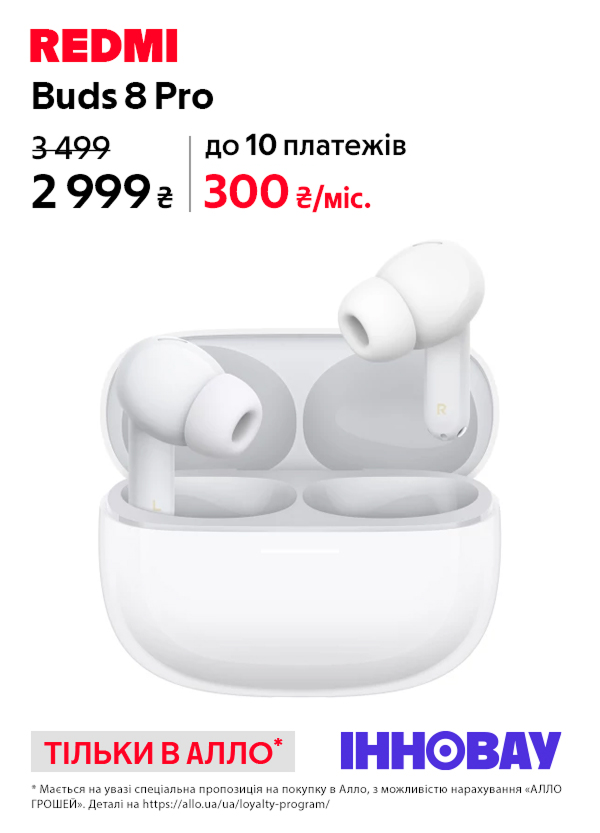 Навушники Redmi Buds 8 Pro (BHR08GJGL) Cloud White
